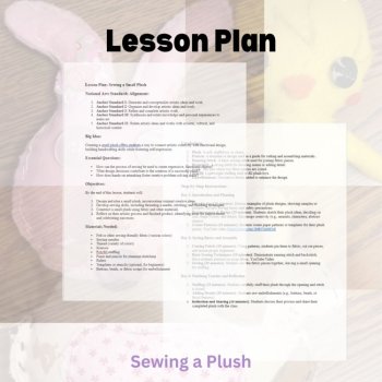 Hand Sewing a Plush / Basic Stitching Skills / Sculpture / Art Activity, image 4