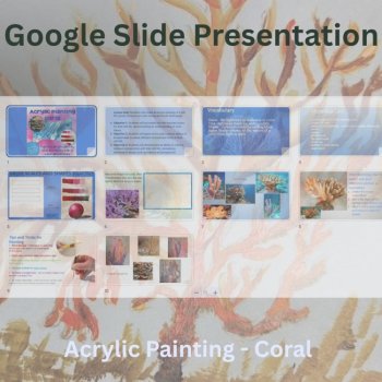 Acrylic Painting of Sea Coral / Painting with Value / Art Activity, image 2