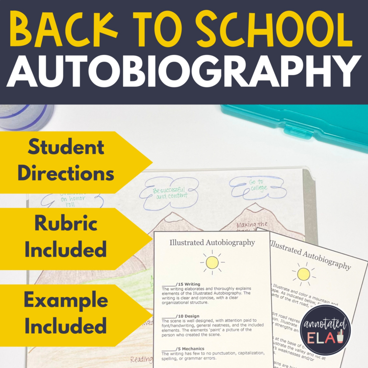 Back to School Illustrated Autobiography Activity