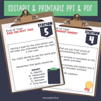 ELA End of Year Stations & Activities | Low-Prep Middle School, image 2