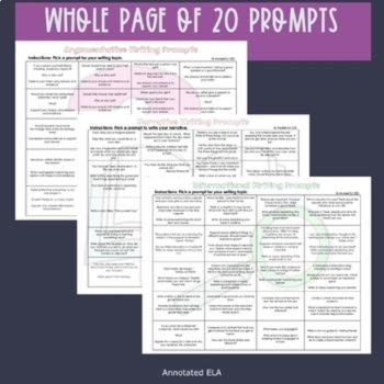 Writing Prompts Bundle | Narrative, Informational, Argument, image 4