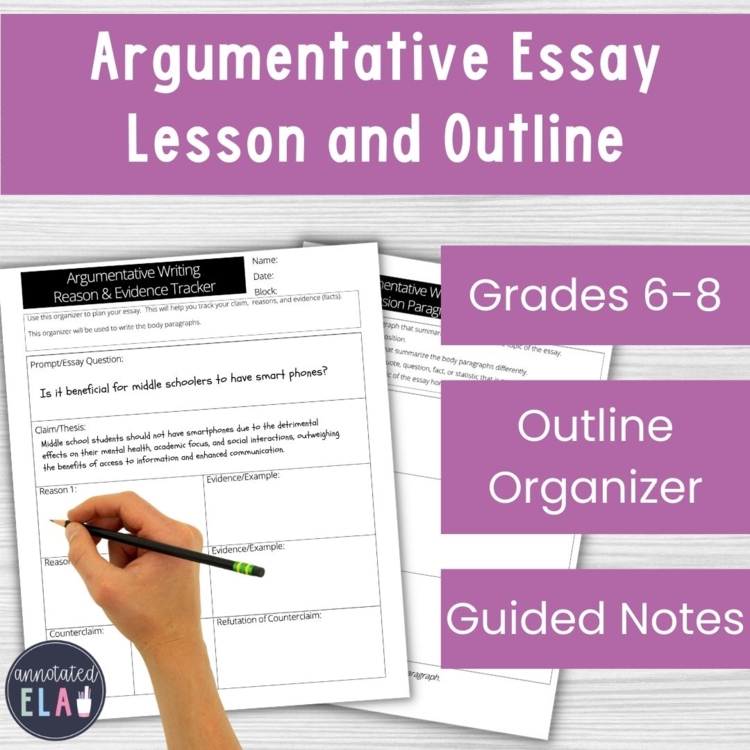 Argument Writing Lesson & Activity | Essay Writing for Grades 6-8