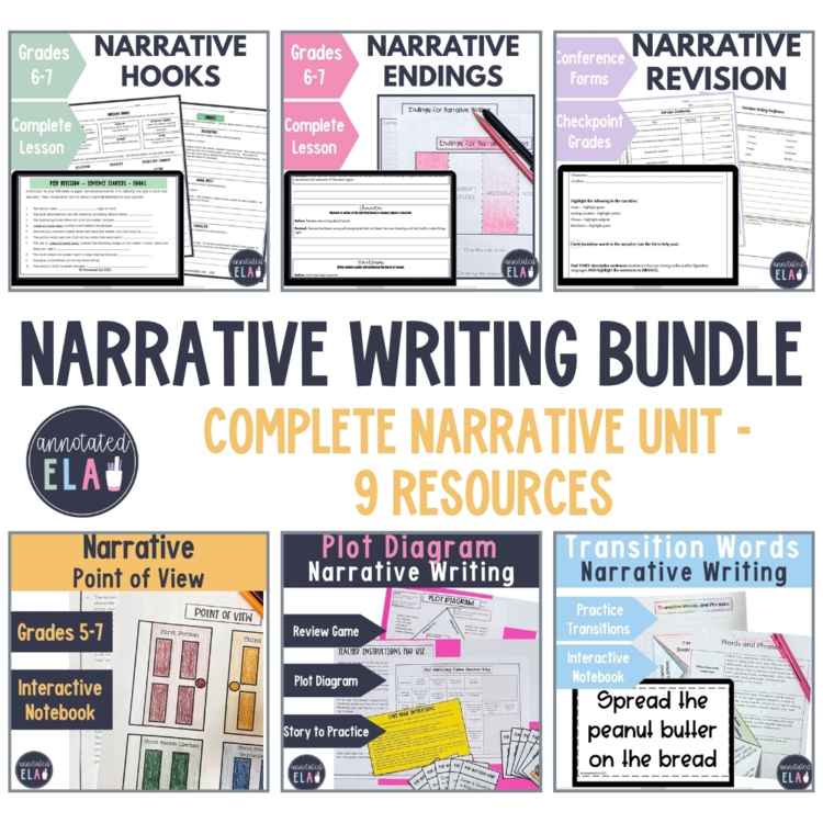 Narrative Writing Bundle: Middle School