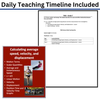 S.7.7.A Calculate Average Speed Using Distance and Time | TEKS Science 7th Grade, image 3