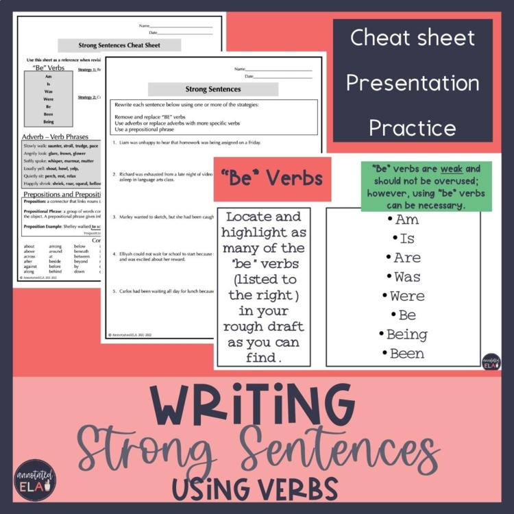 Writing Strong Sentences: Using Verbs