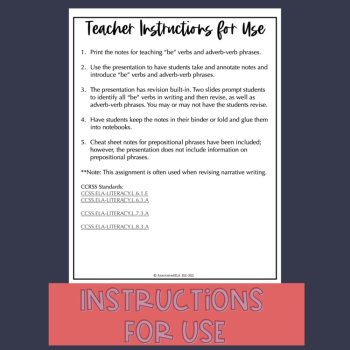 Writing Strong Sentences: Using Verbs, image 2