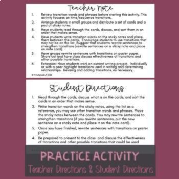 Narrative Writing Transition Words and Phrases, image 3