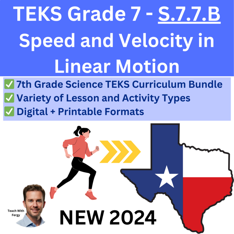 S.7.7.B - Speed and Velocity in Linear Motion | TEKS Science 7th Grade | STAAR
