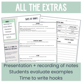 Writing Strong Hooks | Narrative Writing Mini-Lesson & Practice, image 3