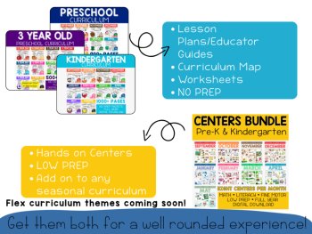 Preschool Year Long Curriculum plus Hands On Centers & Lesson Plans Pre-K TK, image 2