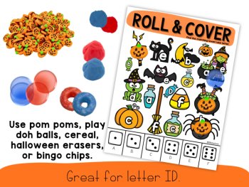 Halloween Alphabet Letter ID Literacy Center Preschool Kindergarten TK, image 3