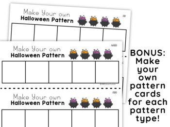 Halloween Shape Sorting Math Centers Kindergarten Task Cards, image 2