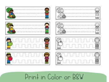 Fall Tracing Task Cards Fine Motor Prewriting Preschool Kindergarten Center, image 3