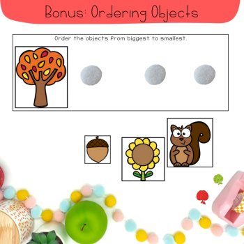 Fall Activity Bigger Smaller Ordering Objects Preschool Kindergarten Center, image 4