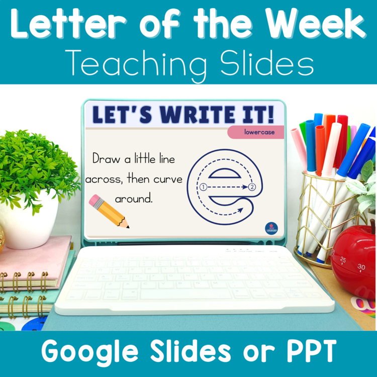 Letter of the Week Google Slides Alphabet Sounds Formation Preschool Kinder