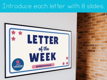 Letter of the Week Google Slides Alphabet Sounds Formation Preschool Kinder, image 2