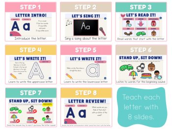 Letter of the Week Google Slides Alphabet Sounds Formation Preschool Kinder, image 3