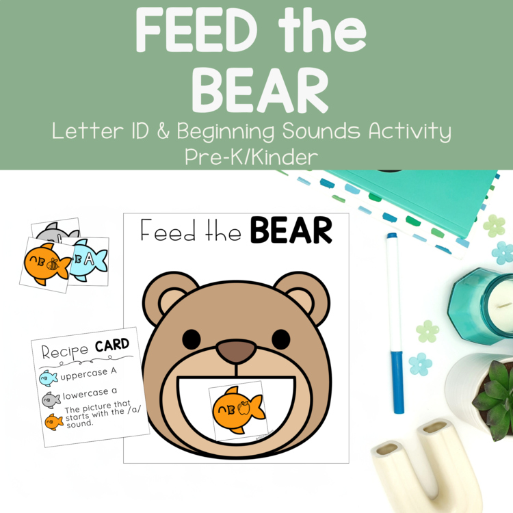 Forest Camping Beginning Sounds Feed the Bear Preschool Kindergarten Centers