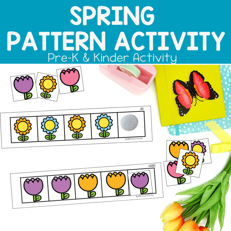 Spring Pattern Recognition Activity Pre-K 3 TK Preschool Kindergarten Center