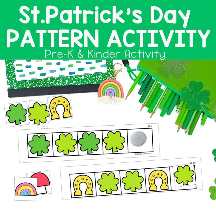 St. Patrick's Day Pattern Recognition Preschool Kindergarten Center TK Pre-K