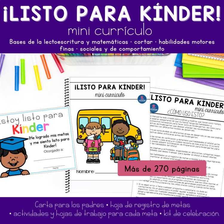 Spanish Preschool Worksheets Kindergarten Readiness Packet en espanol