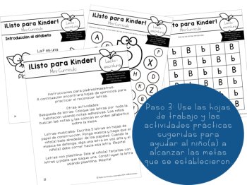 Spanish Preschool Worksheets Kindergarten Readiness Packet en espanol, image 4