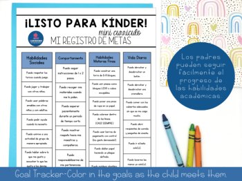Spanish Kindergarten Readiness Assessment Screener Preschool Skills Checklist, image 2