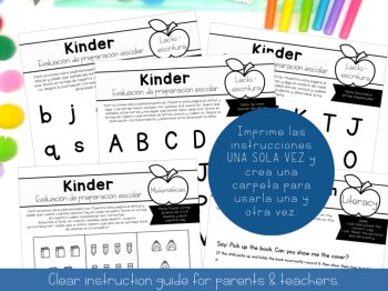 Spanish Kindergarten Readiness Assessment Screener Preschool Skills Checklist, image 4