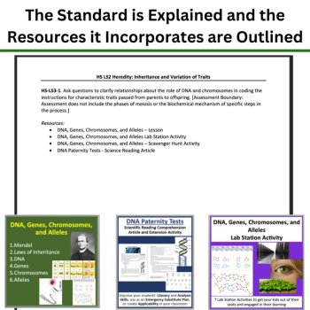 HS-LS3-1 DNA and Chromosomes: Understanding How Traits Are Inherited BUNDLE, image 4