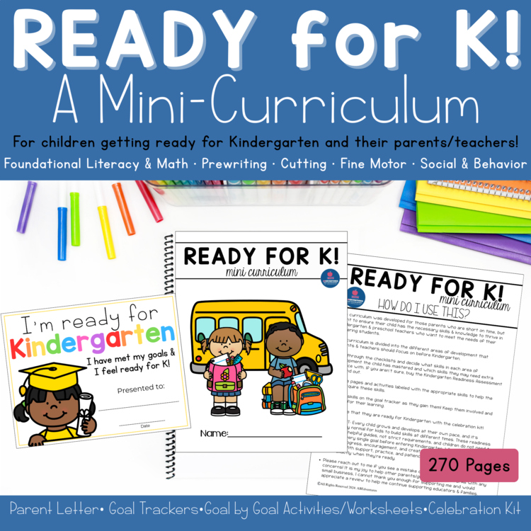 Kindergarten Readiness Summer Packet Preschool Skills Review Spanish Round Up