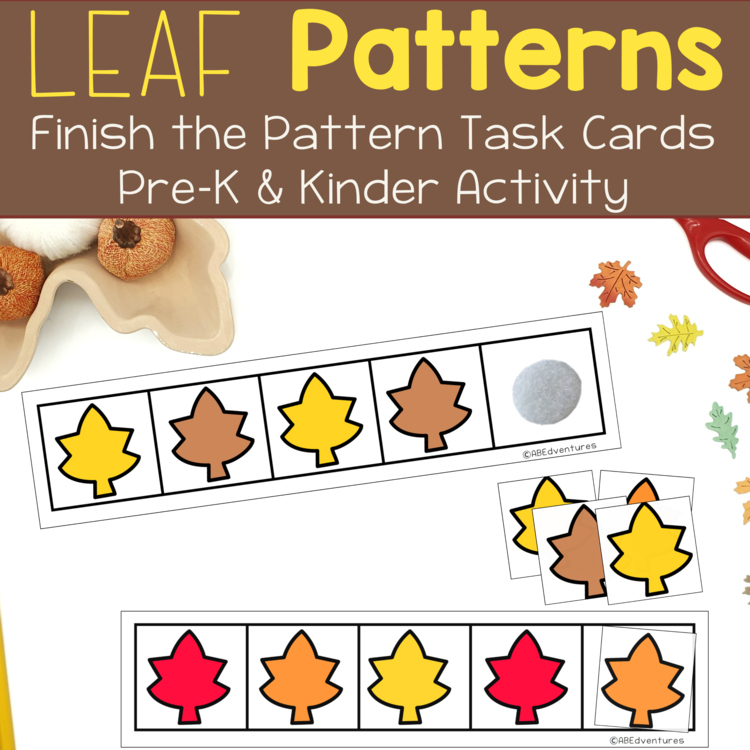 Thanksgiving Activity Finish the Pattern Recognition Preschool Kinder Centers