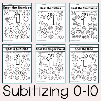 Numeracy Introducing Numbers Subitizing 1-10 Kindergarten and Preschool Math, image 4