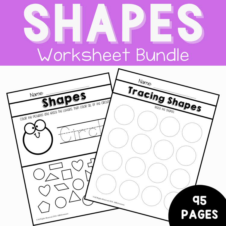Shape Tracing Preschool Basic Shape Tracing Shape Tracing Worksheets Printable