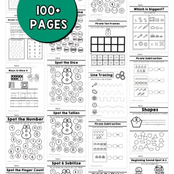 Preschool Pirate Unit Pre K Curriculum No Prep Packet Pirates Themed Unit, image 4