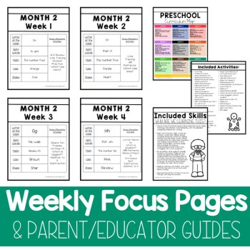 Preschool Space Unit Pre K Curriculum No Prep Packet Outer Space Theme, image 2