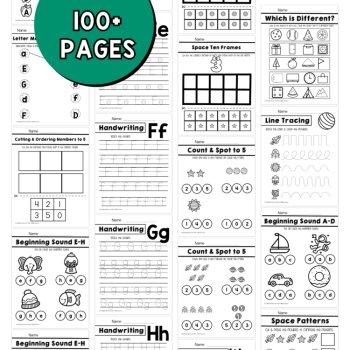 Preschool Space Unit Pre K Curriculum No Prep Packet Outer Space Theme, image 3