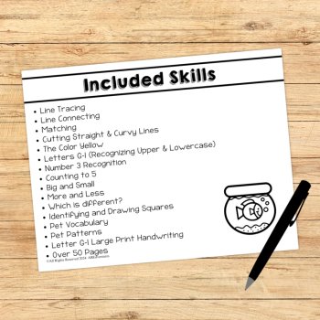 Preschool Age 3 Pet Theme Worksheets, Taking Care of Pets Theme Unit Pre-K Three, image 4