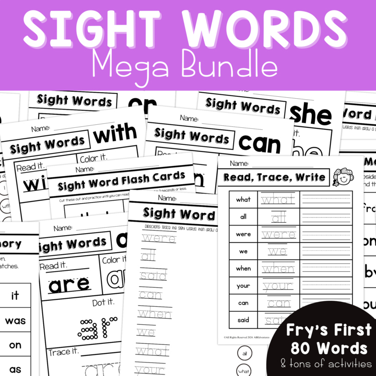 Sight Word Activities Preschool Sight Words Kindergarten 1st High Frequency List