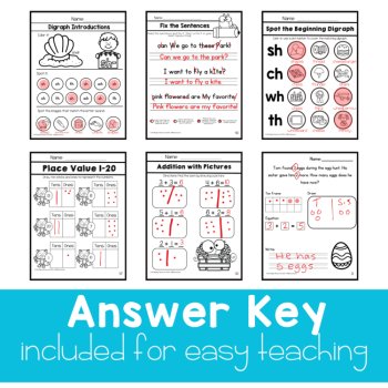 Kindergarten No Prep Packets Kindergarten Homeschool Curriculum Early Finishers, image 3