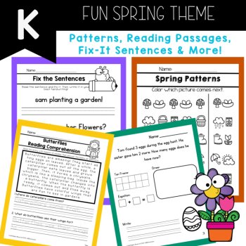 Kindergarten No Prep Packet Spring May Kindergarten Early Finishers, image 4