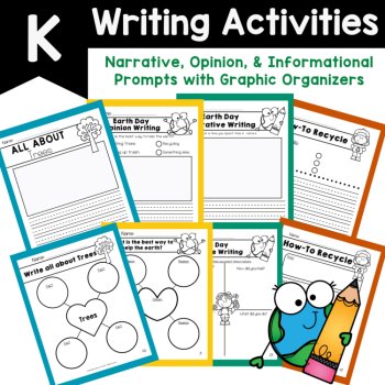 Kindergarten No Prep Packet April Earth Day Kindergarten Early Finishers, image 2