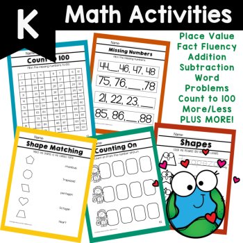 Kindergarten No Prep Packet April Earth Day Kindergarten Early Finishers, image 3