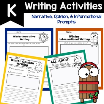 Kindergarten Winter Break Packet Worksheets Kindergarten Early Finishers, image 3