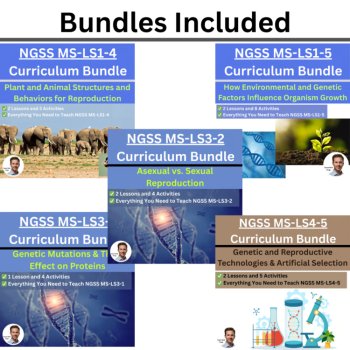 New York Science - MS. Growth, Development, and Reproduction of Organisms Bundle, image 2