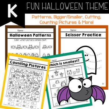 Kindergarten No Prep Worksheets October Halloween Kindergarten Early Finishers, image 4