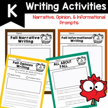 Kindergarten No Prep Worksheets September Fall Kindergarten Early Finishers, image 3