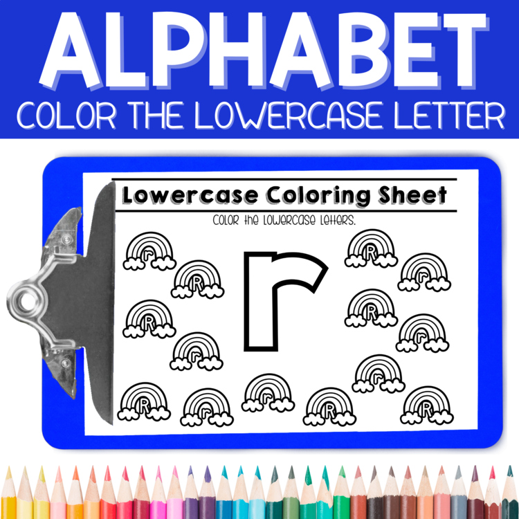 Lowercase Find and Color Page-Letter of the Week Preschool & Kindergarten