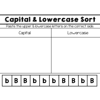 Capital & Lowercase Letter Sort- Uppercase Letters Preschool & Kindergarten, image 2