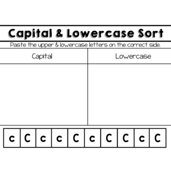 Capital & Lowercase Letter Sort- Uppercase Letters Preschool & Kindergarten, image 3
