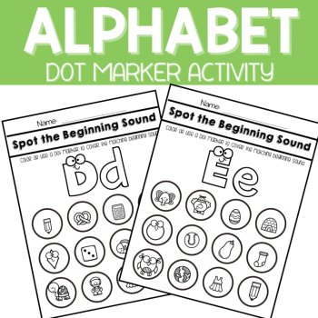 Spot the Letter Initial & Beginning Sound, Letters Preschool & Kindergarten, image 3